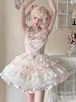 Elegant Sweet Ballet Style Princess Dress JSK Lolita Suspender Dress Elegant Sweet Ballet Style Princess Dress JSK Lolita Suspender Dress