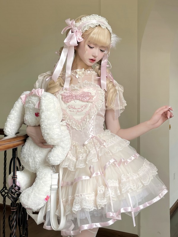 Elegant Sweet Ballet Style Princess Dress JSK Lolita Suspender Dress Elegant Sweet Ballet Style Princess Dress JSK Lolita Suspender Dress