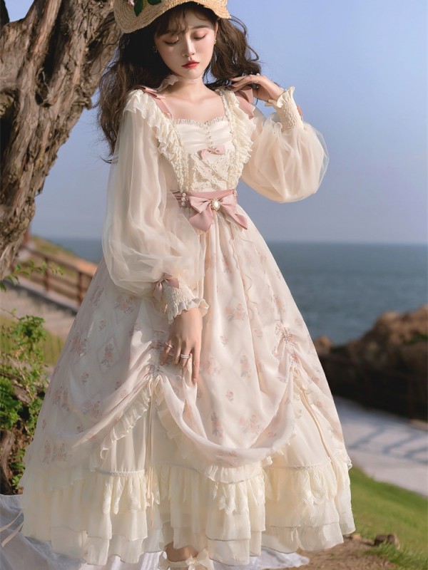 Sweet and Elegant Printed OP Lolita Dress Sweet and Elegant Printed OP Lolita Dress