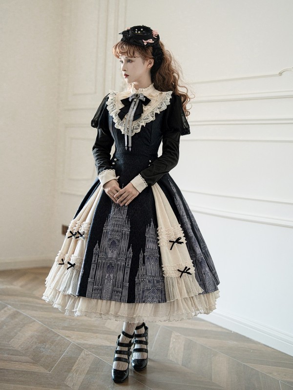 Church Bells Long Sleeve Elegant Lolita Dress Church Bells Long Sleeve Elegant Lolita Dress
