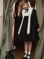 Halloween Gothic Dark Classic Elegant Nun Lolita Dress Halloween Gothic Dark Classic Elegant Nun Lolita Dress
