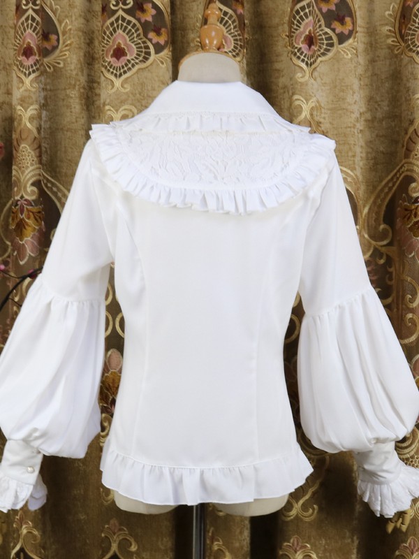 Lolita Long-sleeved Doll Collar Lantern Sleeve Blouse Lolita Long-sleeved Doll Collar Lantern Sleeve Blouse