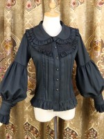 Lolita Long-sleeved Doll Collar Lantern Sleeve Blouse Lolita Long-sleeved Doll Collar Lantern Sleeve Blouse