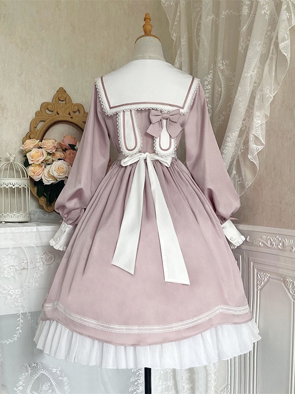 Sweet Floating Moon Love Letter Lolita Dress Bunny Ears Princess Long Sleeve OP Dress Sweet Floating Moon Love Letter Lolita Dress Bunny Ears Princess Long Sleeve OP Dress