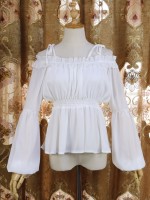 Lolita Lantern Sleeves Long sleeves Round Neck Blouse Lolita Lantern Sleeves Long sleeves Round Neck Blouse