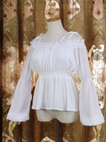 Lolita Lantern Sleeves Long sleeves Round Neck Blouse Lolita Lantern Sleeves Long sleeves Round Neck Blouse