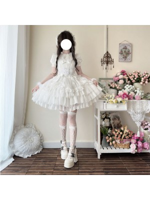 Lolita Light Wedding Dress JSK Suspender Dress