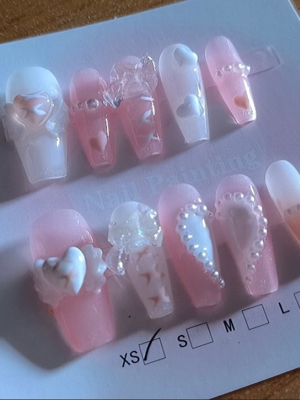Pink Sweet Fresh Wearable Nail Art Pink Sweet Fresh Wearable Nail Art