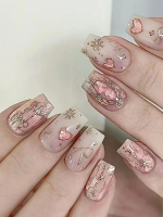 Pink Sweet Baroque Wearable Nail Art Pink Sweet Baroque Wearable Nail Art