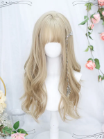 Lolita Wig Blonde Big Wave JK Long Hair Lolita Wig Blonde Big Wave JK Long Hair