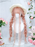 Pink Lolita Long Curly Hair Cute Soft Girl JK Long Hair Pink Lolita Long Curly Hair Cute Soft Girl JK Long Hair