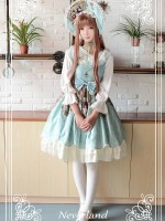 Sweet Vintage Lolita Madonna Cross Round Neck Jumperskirt suspender Dress Sweet Vintage Lolita Madonna Cross Round Neck Jumperskirt suspender Dress