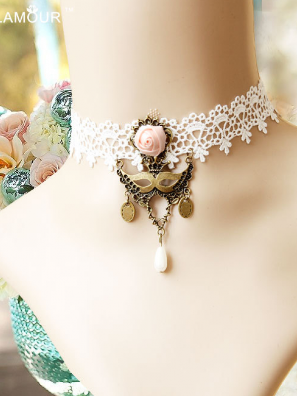 Mask Queen Lace Choker Mask Queen Lace Choker