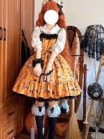 Meow Meow Witch Halloween JSK Meow Meow Witch Halloween JSK
