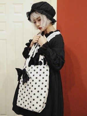 Milk-print Canvas Bag