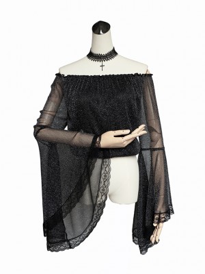 Milu - Soul Eater Palace Gothic Trumpet Sleeve Blouse