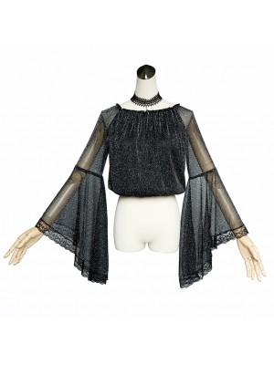 Milu - Soul Eater Palace Gothic Trumpet Sleeve Blouse