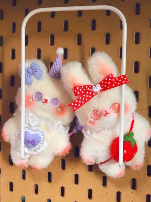 Mini Plush Bear Toy DIY Keychain