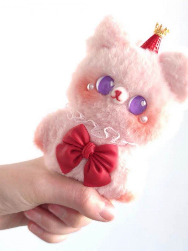 Mini Plush Bear Toy DIY Keychain