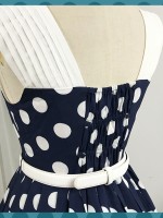 Miss Yaodu Polka Dot Herben One-piece