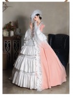 Mrs Pompadour Elegant Vintage Gown One-piece