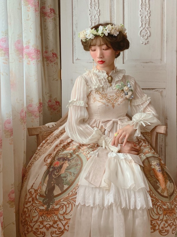Mucha Empire Open Front Classic Long Jumperskirt Mucha Empire Open Front Classic Long Jumperskirt