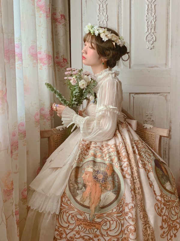 Mucha Empire Open Front Classic Long Jumperskirt Mucha Empire Open Front Classic Long Jumperskirt