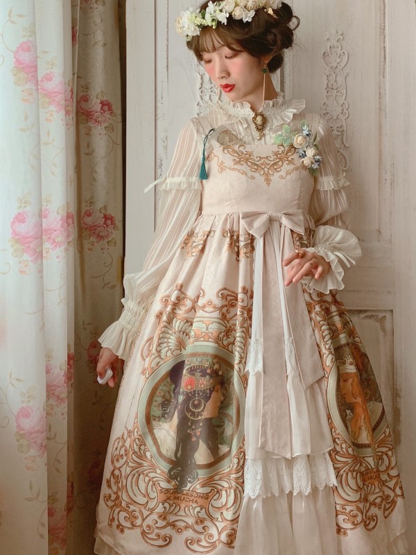 Mucha Empire Open Front Classic Long Jumperskirt Mucha Empire Open Front Classic Long Jumperskirt