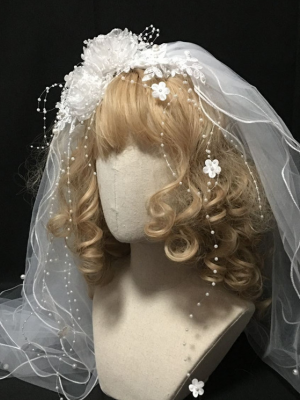 Multi-Layers Nail Bead Veil