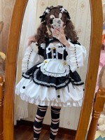 Oath maid cute flower bud dress