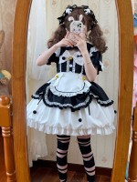 Oath maid cute flower bud dress