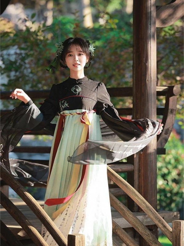 【Orchid Pavilion】~Improve Ru skirt ~Chinese style Onepiece~Embroidery and printing 【Orchid Pavilion】~Improve Ru skirt ~Chinese style Onepiece~Embroidery and printing