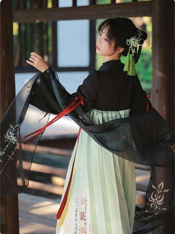 【Orchid Pavilion】~Improve Ru skirt ~Chinese style Onepiece~Embroidery and printing 【Orchid Pavilion】~Improve Ru skirt ~Chinese style Onepiece~Embroidery and printing
