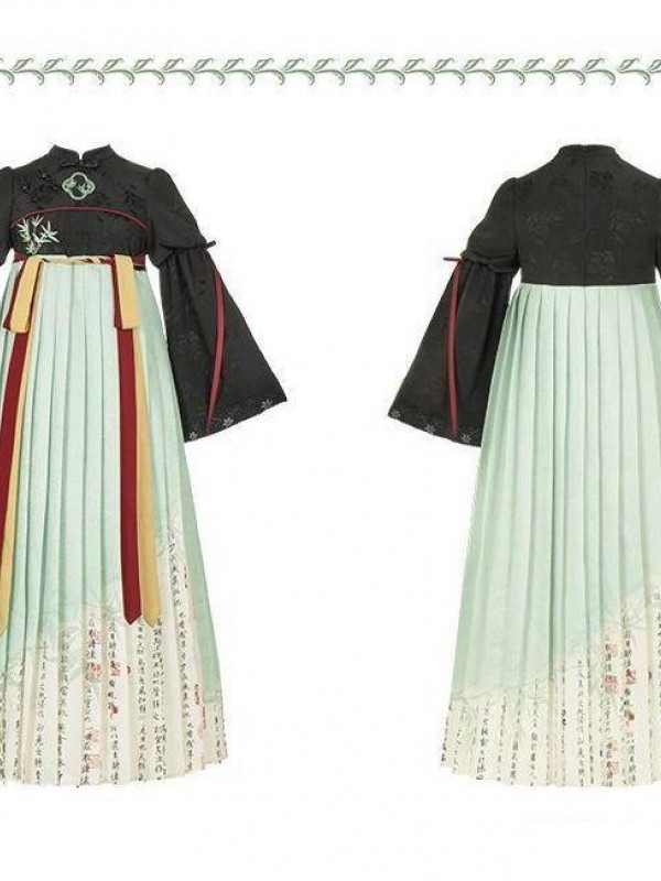 【Orchid Pavilion】~Improve Ru skirt ~Chinese style Onepiece~Embroidery and printing 【Orchid Pavilion】~Improve Ru skirt ~Chinese style Onepiece~Embroidery and printing