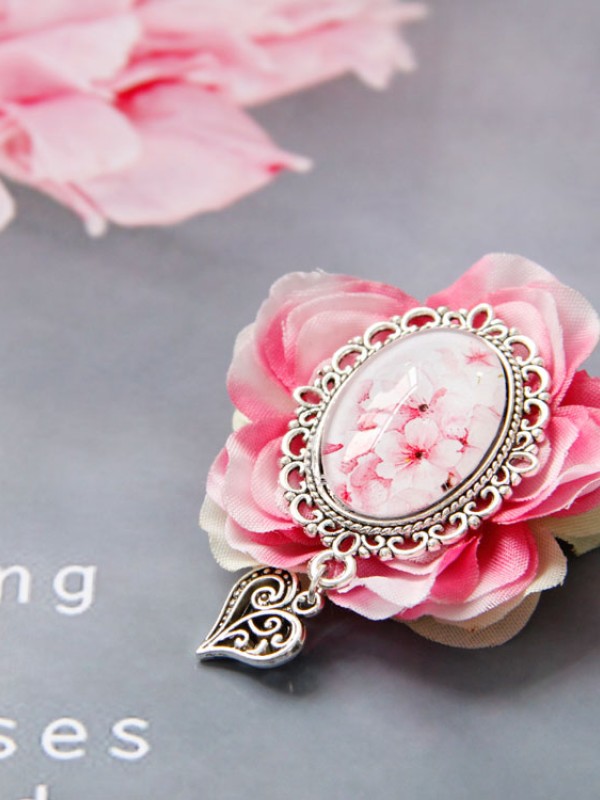 Peach Blossom Brooch