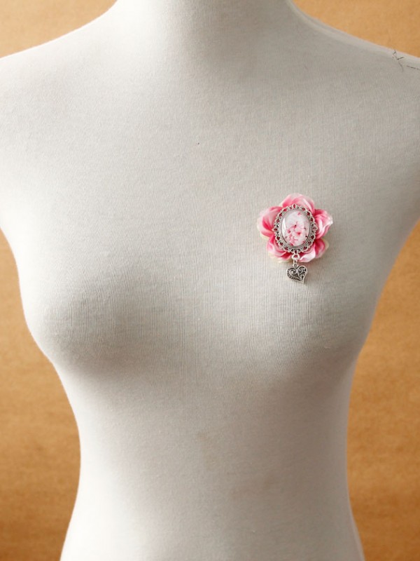 Peach Blossom Brooch