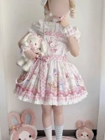 Pillow Doll Rabbit cute strap salopette Pillow Doll Rabbit cute strap salopette