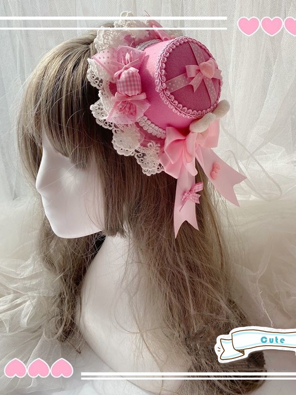 Pink 13cm Top Hat