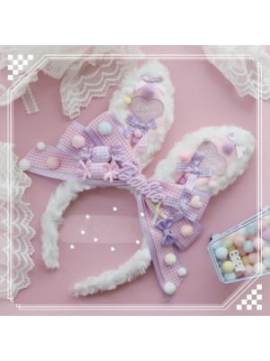 Plush Rabbit Ear Bowknot Lolita KC