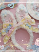 Plush Rabbit Ear Bowknot Lolita KC