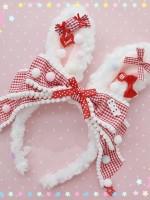 Plush Rabbit Ear Bowknot Lolita KC