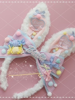 Plush Rabbit Ear Bowknot Lolita KC