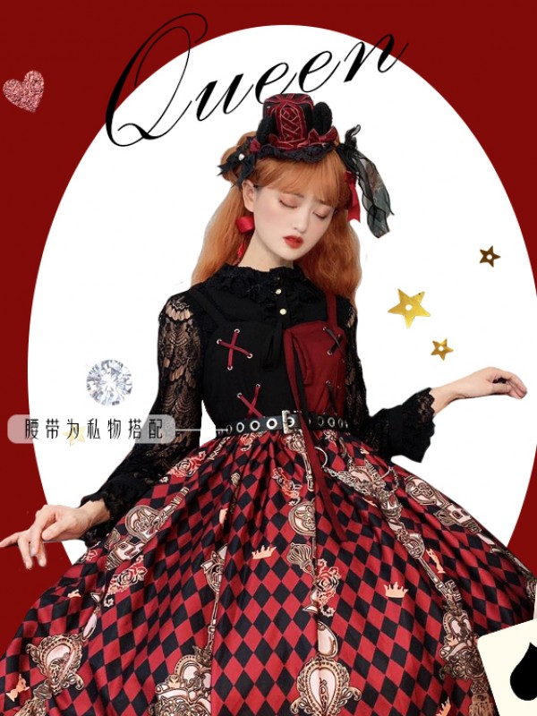 Red Queen Gothic Jumperskirt