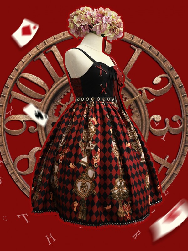 Red Queen Gothic Jumperskirt