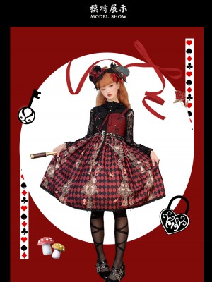 Red Queen Gothic Jumperskirt