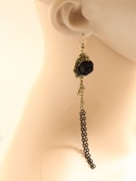 Rose Fringe Earings