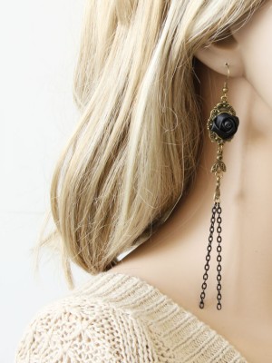 Rose Fringe Earings