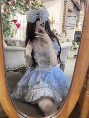 Rose Story elegant and sweet sling dress