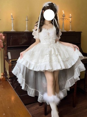 Rose Story elegant and sweet sling dress