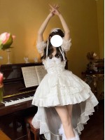【Rose Story】~Lolita~Jumperskirt Summer dress~White